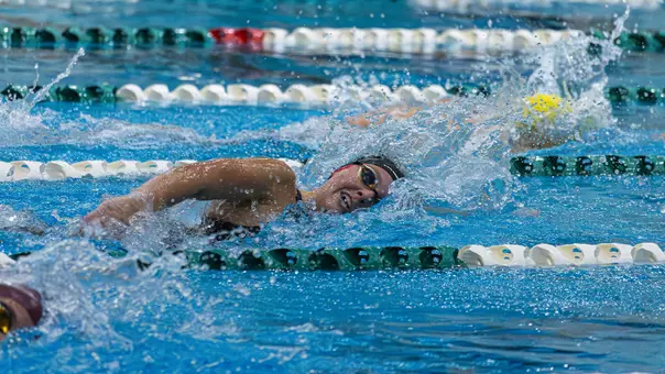 Morgan Hofmeister swimming at the Eastern Classic, Oct. 16, 2026