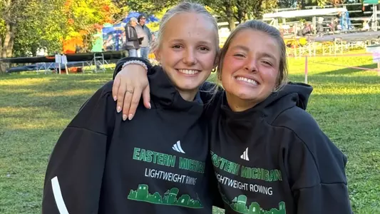 Brooke Shellenbarger and Ava Vanderboon at Lightweight Rowing's First-Ever Competition, Oct. 3, 2026, at Michigan State