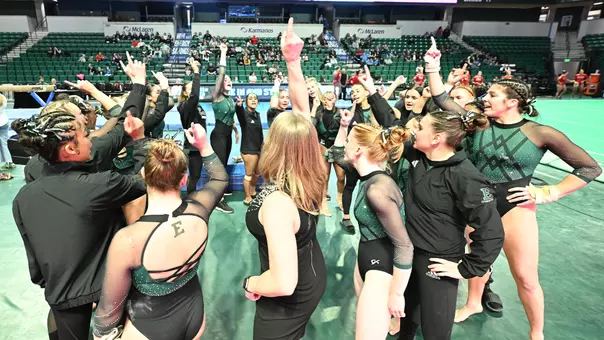 Gymnastics Celebrating against Western
