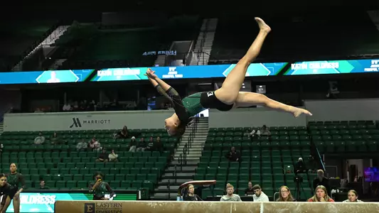 Kyrie Lowe doing beam at emu tri jan, 17, 2026