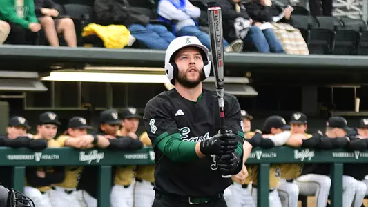 Kevin Krill prepares to step into the batters box at Vanderbilt, Feb. 18, 2026