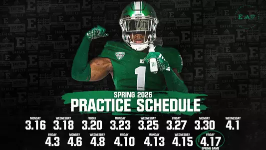 2026 EMU Football Spring Practice Schedule