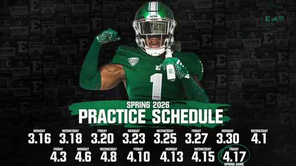 2026 EMU Football Spring Practice Schedule