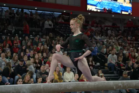 Keeley Kohler On Beam At OSU Quad
