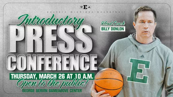 EMU to Introduce Head Coach Billy Donlon Thursday, March 26, at 10 a.m.