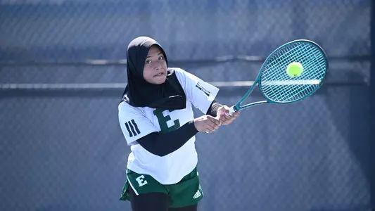 Cylova Zuleyka Hukmasabiyya returns a shot down the line at North Florida