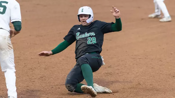 Ty Stecko slides into third base at Michigan State, May 6, 2025