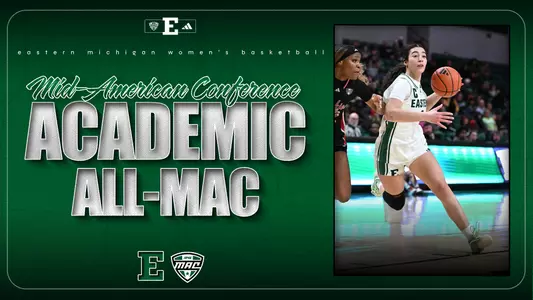 2025-26 Women's Basketball Academic All-MAC Graphic
