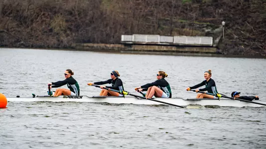 Rowing fours boat vs. Michigan State, April 4, 2026