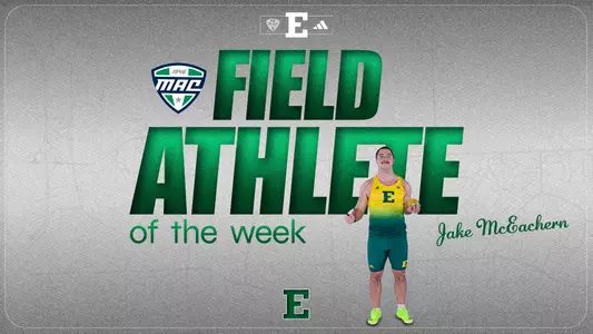 Jake McEachern MAC Field Athlete of the Week, April 14, 2026