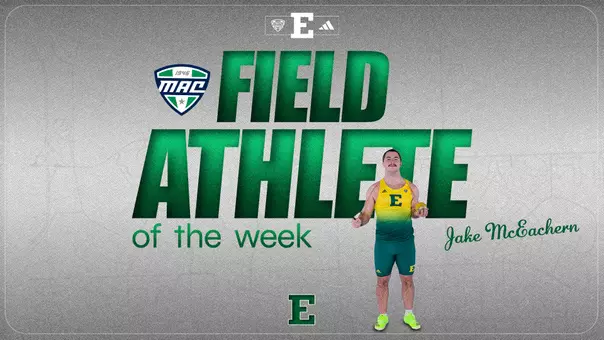 Jake McEachern MAC Field Athlete of the Week, April 14, 2026