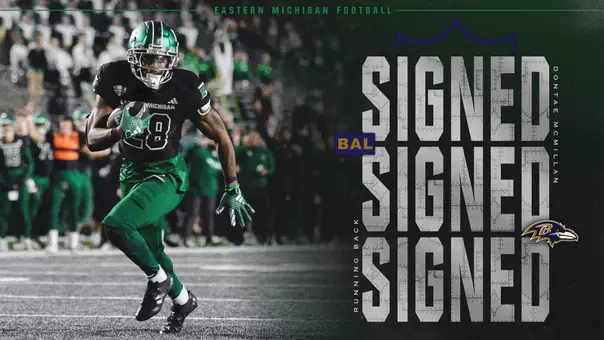 EMU Running Back Dontae McMillan Signs with Baltimore Ravens
