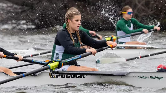 Campbell Moore rowing vs. Michigan State, April 4