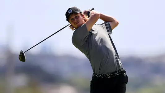 Joshua Hess finishes his swing on a shot in Hawaii