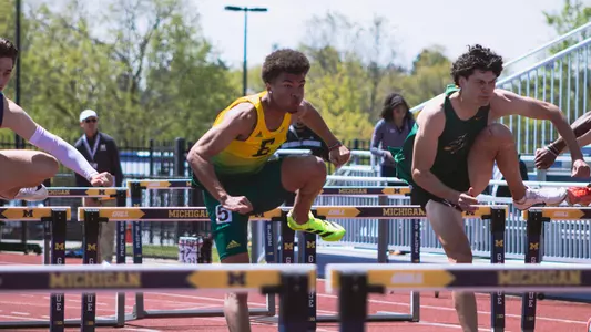 Kayenn Mabin hurdles at Len Paddock Open May 8, 2026