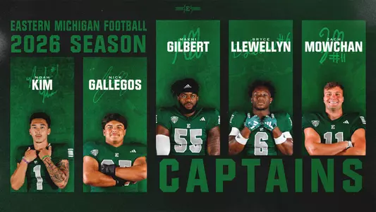 2026 EMU Football Captains