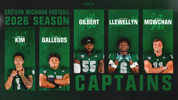 2026 EMU Football Captains