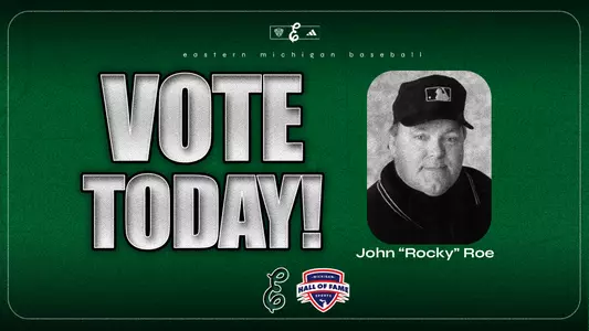 Graphic saying to vote for John "Rocky" Roe for the 2026 Michigan Sports Hall of Fame