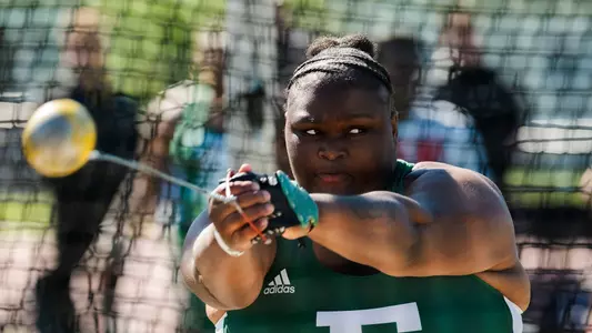 Faith Moore hammer throw at MAC Outdoor Championships 2026