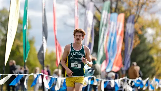 Carson McCoy at the Cross Country MAC Championships Nov. 1, 2025