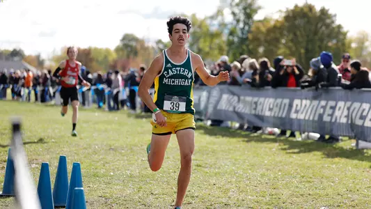 Isaac Garcia at the Cross Country MAC Championships Nov. 1, 2025