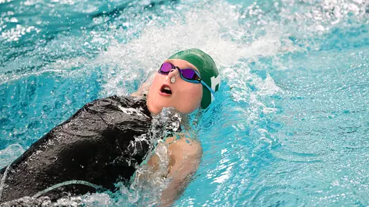 Marlee Christie backstroke at the 2026 MAC Championships