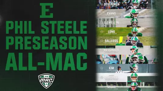 Football Places 10 on Phil Steele's Preseason All-MAC Teams