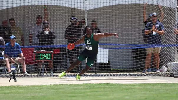 Ray Glory-Ejoyokah throwing discus at NCAA East First Round May 27-31, 2026