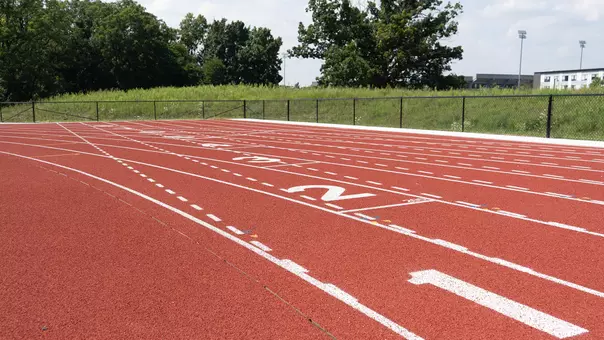 Starting lanes at the Olds-Marshall-Parks Track