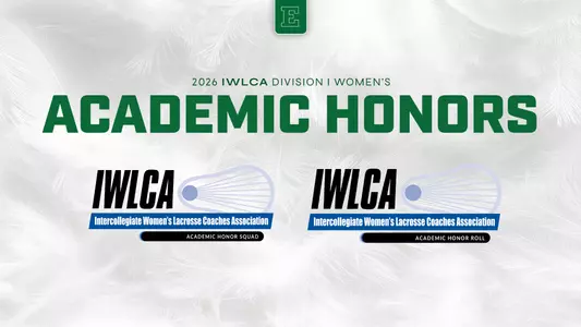 Lacrosse Graphic for national academic honors featuring the logo from the IWLCA