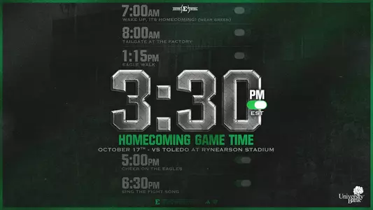 The Oct. 17 Homecoming Game Set for 3:30 p.m.