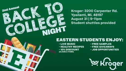 EMU Students Invited to Exclusive “After-Hours Grocery Haul” Presented by Kroger