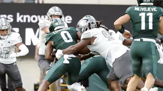 Peyton Christian Forces a Fumble Against Michigan State - Sept. 12, 2026