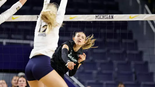Haley Trosky following an attack at Michigan, Sept. 17, 2026