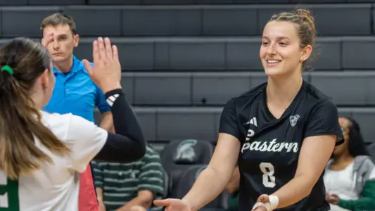 Bianca Salvador enters an exhibition game at Michigan State, Aug. 2026