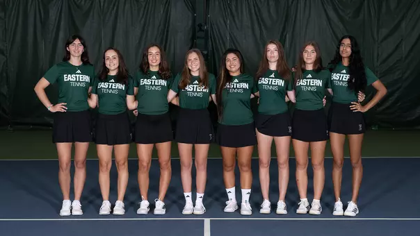 Team picture of the 2026-27 Eastern Michigan Tennis team
