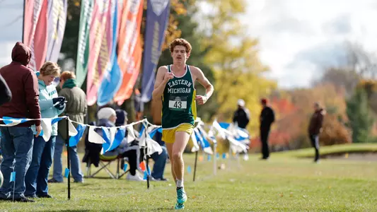 Carson McCoy at 2025 Cross Country MAC Championships