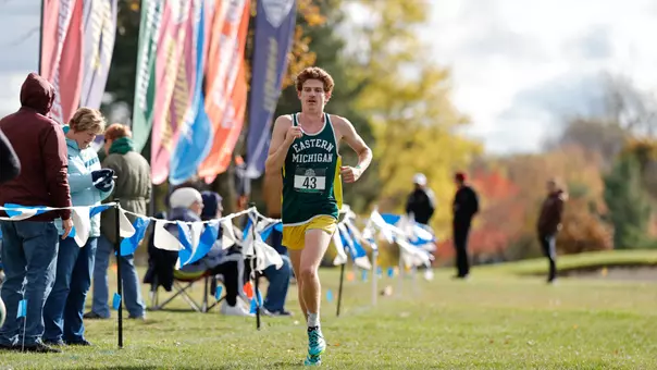 Carson McCoy at 2025 Cross Country MAC Championships