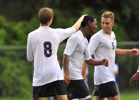 Team celebration, Darnell King goa