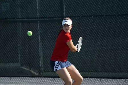 2015 FAU Women's Tennis vs St. Petersburg College Natalia Tomaszewic