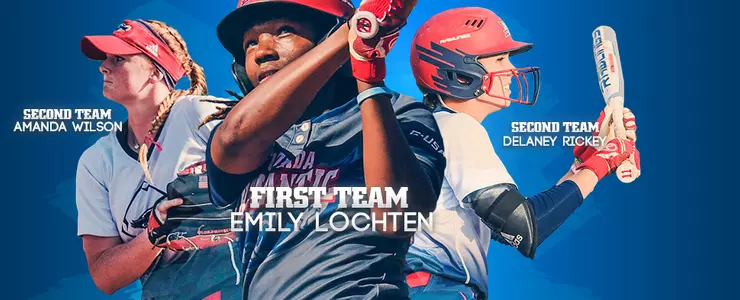Emily Lochten, Amanda Wilson and Delaney Rickey were all named to the All-Conference Team on Tuesday.