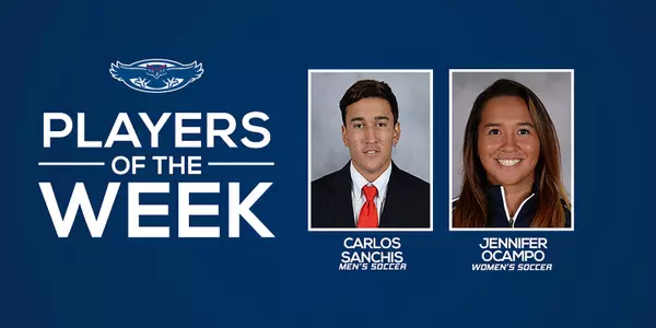 Carlos Sanchis and Jennifer Ocampo were named the initial FAU Players of the Week for 2017-18.