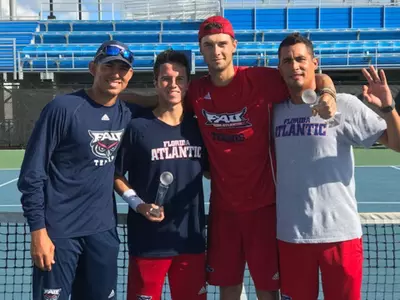 Doubles Finalists Alvaro Fernandez Horta and Thomas Guy