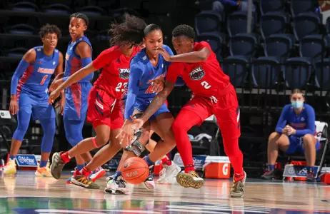 during the Gators' game against the Florida Atlantic Owls on Monday, December 7, 2020 at Exactech Arena at the Stephen C. O'Connell Center in Gainesville, FL / UAA Communications photo by Tim Casey