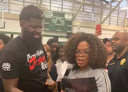 Akbar Cook and Oprah