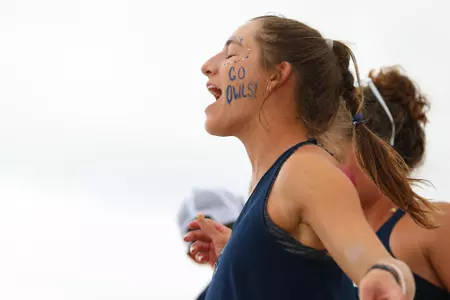 GULF SHORES, AL - MAY 06: The USC Trojans take on the Florida Atlantics Owls during the Division I Women’s Beach Volleyball Championship held on May 6, 2022 in Gulf Shores, Alabama. (Photo by C. Morgan Engel/NCAA Photos via Getty Images)