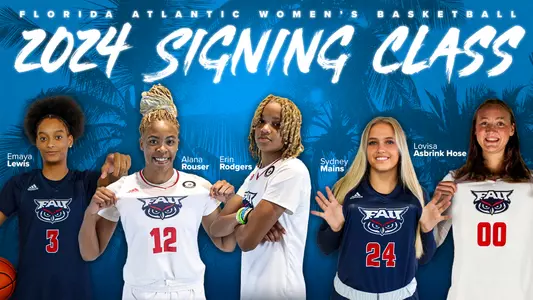 2024 Florida Atlantic WBB Signing Class