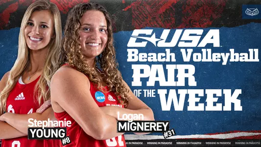 Stephanie Young and Logan Mignerey C-USA Pair of the Week (March 29)