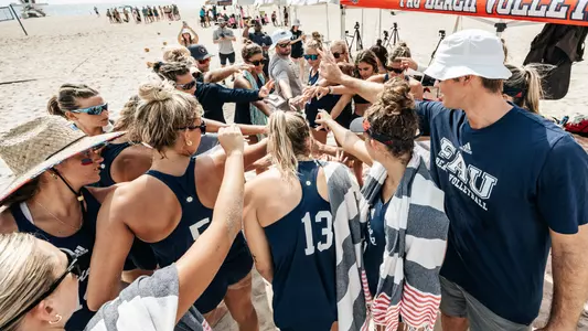 BVB Team Huddle at 2023 C-USA Championship