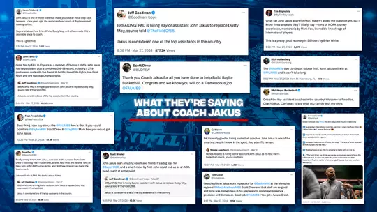 Coach Jakus Twitter Posts